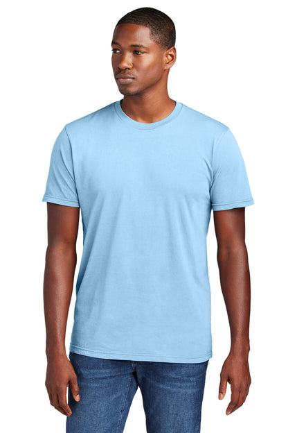 Custom Embroidered District T-Shirts  in Heritage Blue
