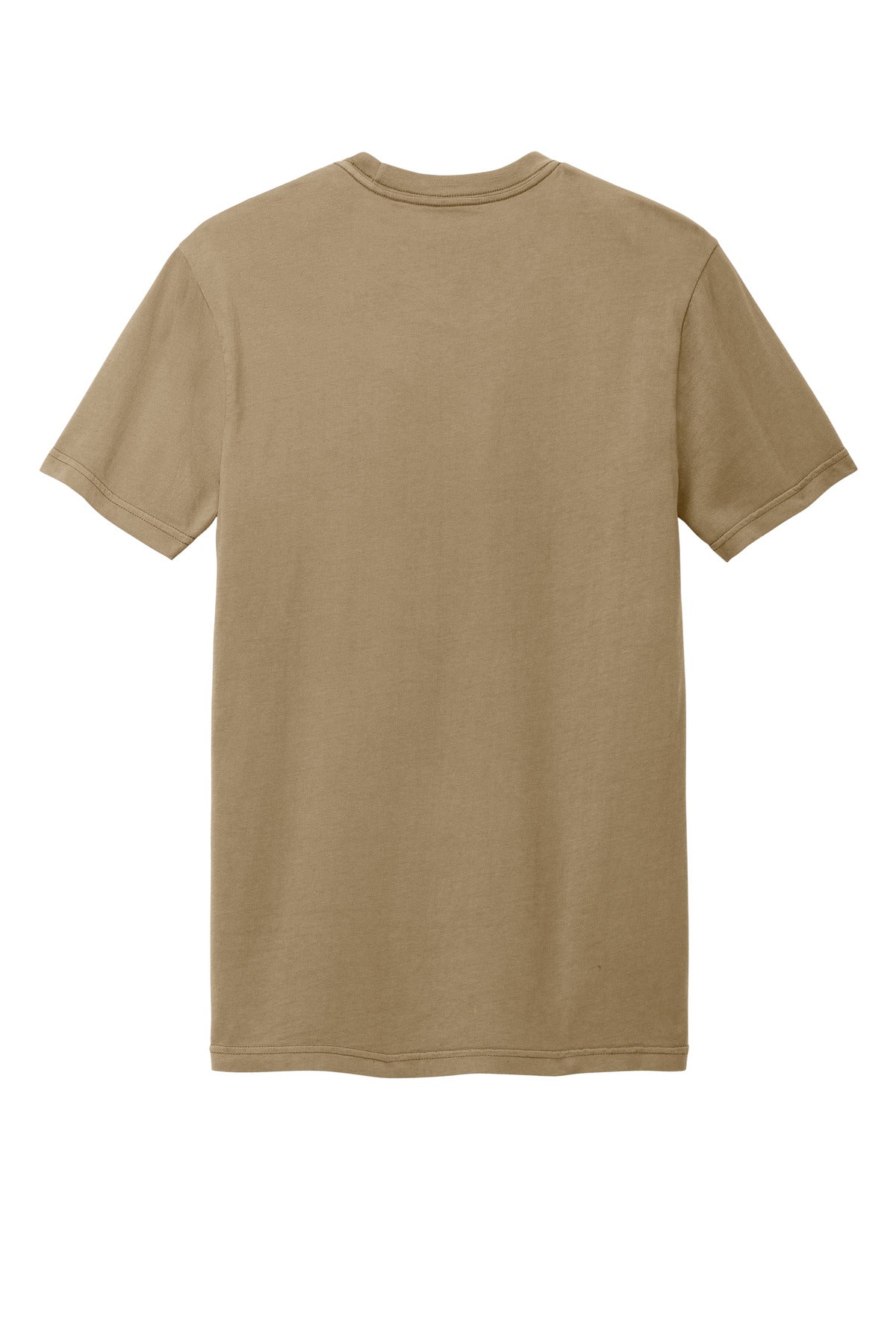 Custom Embroidered District T-Shirts  in Mushroom