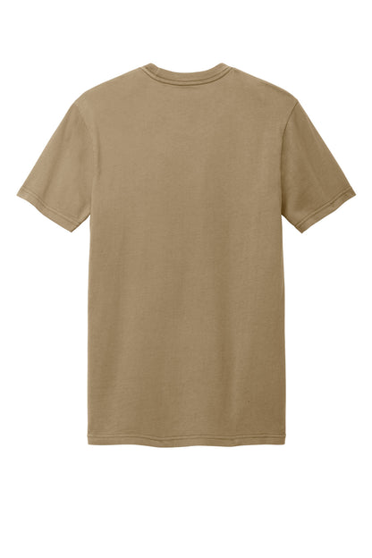 Custom Embroidered District T-Shirts  in Mushroom
