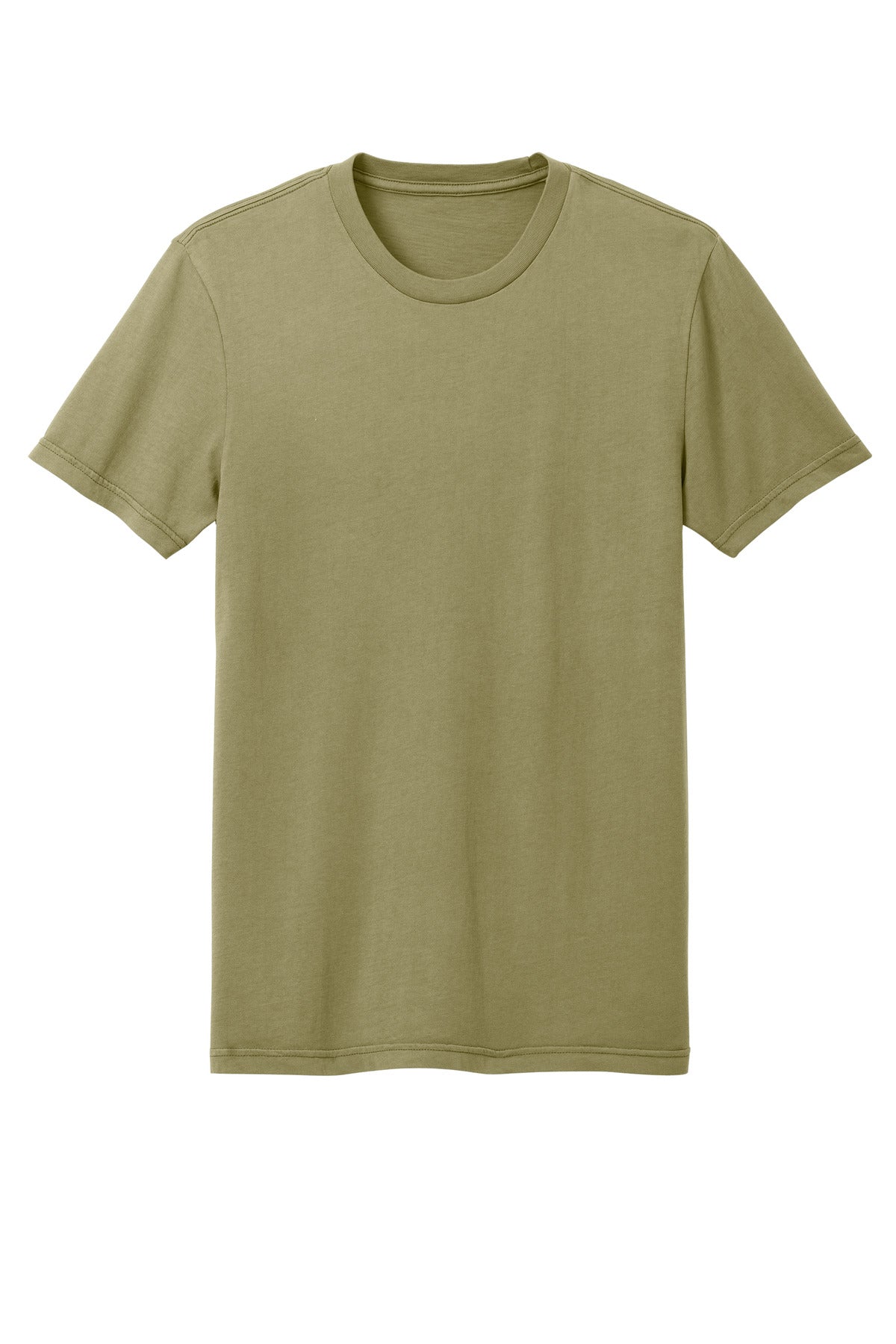 Custom Embroidered District T-Shirts  in Olive Drab Green