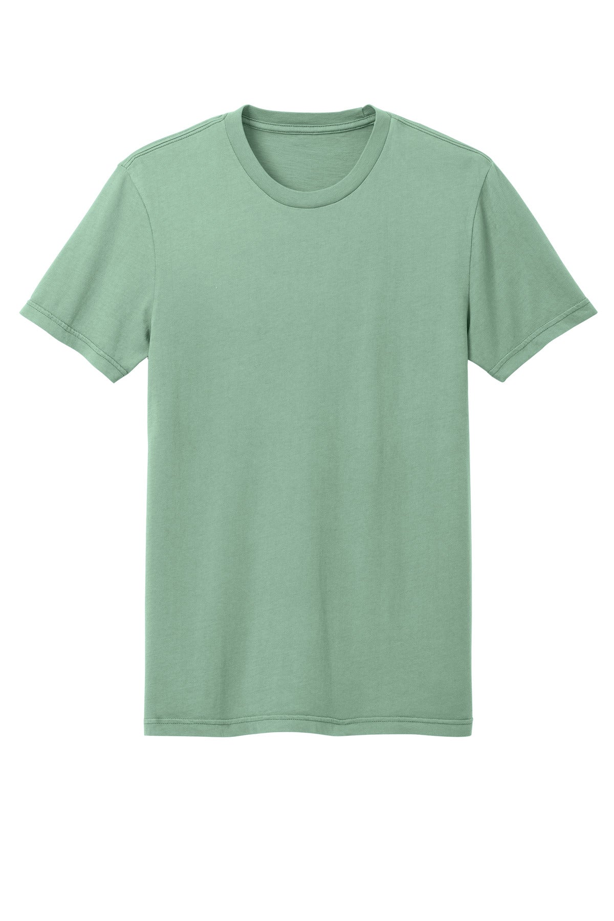 Custom Embroidered District T-Shirts  in Sage