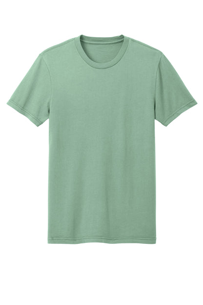 Custom Embroidered District T-Shirts  in Sage