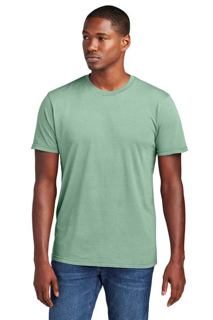 Custom Embroidered District T-Shirts  in Sage