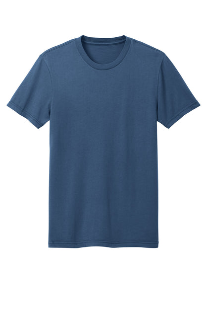Custom Embroidered District T-Shirts  in True Navy