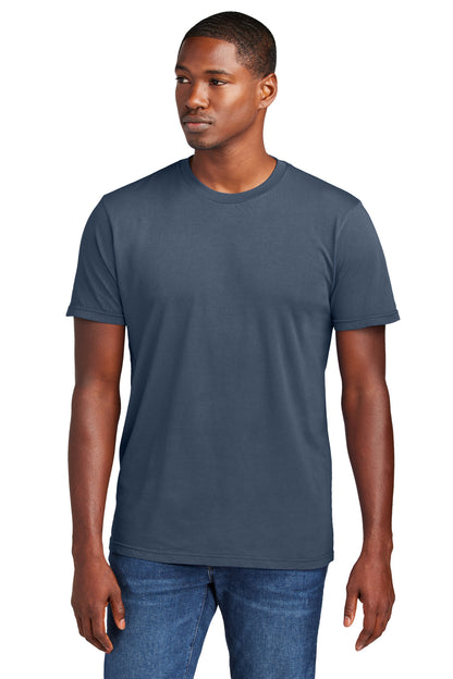 Custom Embroidered District T-Shirts  in True Navy