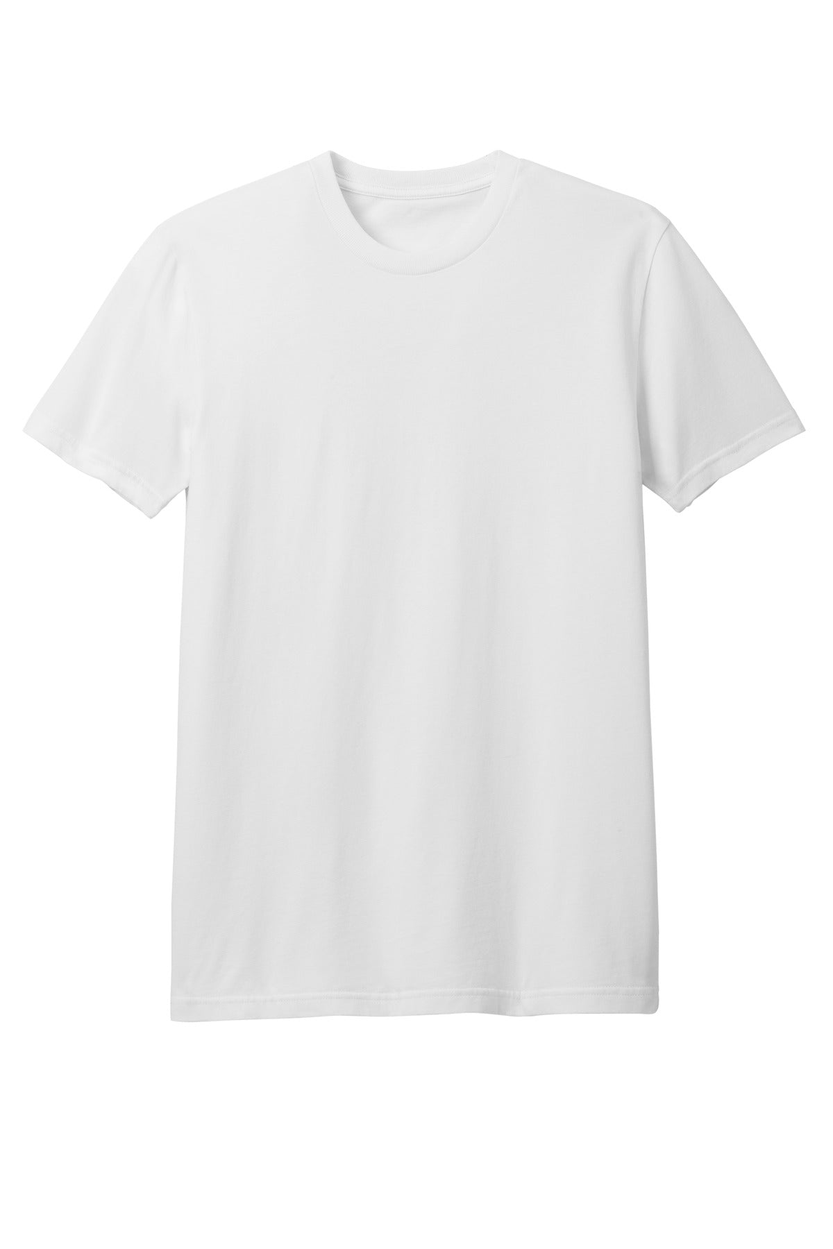 Custom Embroidered District T-Shirts  in White