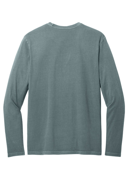 Custom Embroidered District T-Shirts  in Deep Steel Blue