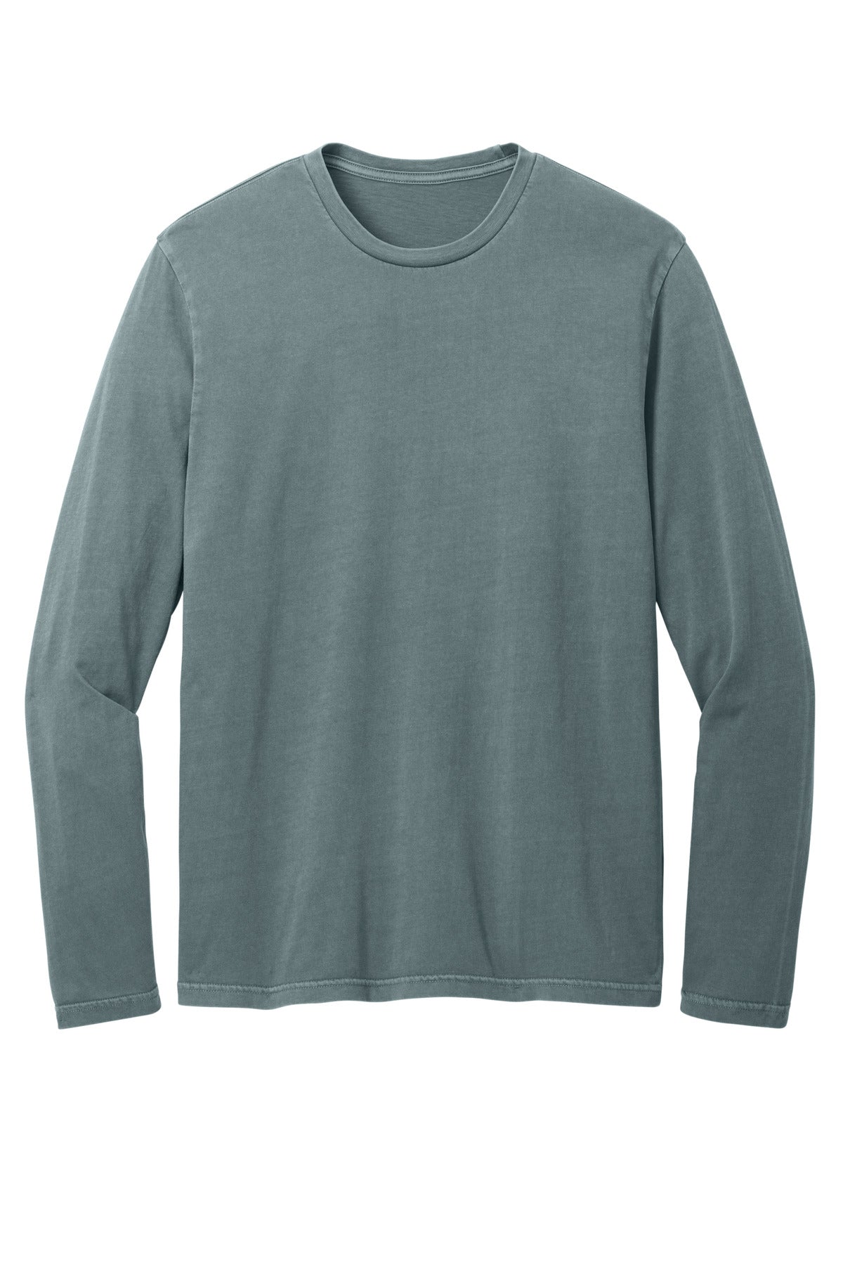 Custom Embroidered District T-Shirts  in Deep Steel Blue