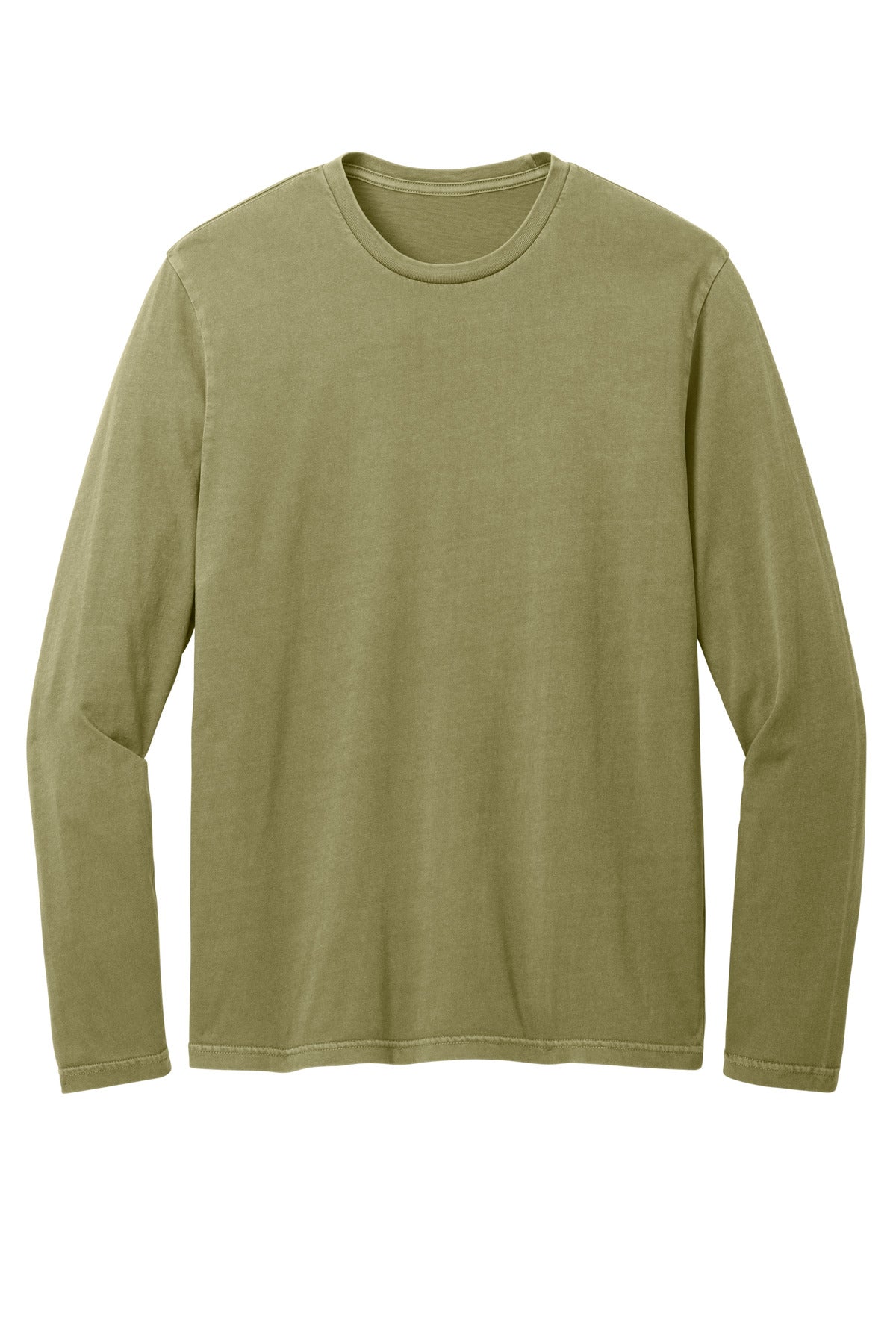 Custom Embroidered District T-Shirts  in Olive Drab Green