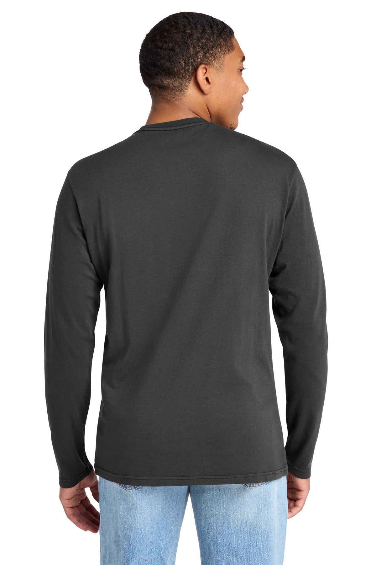 Custom Embroidered District T-Shirts  in Black