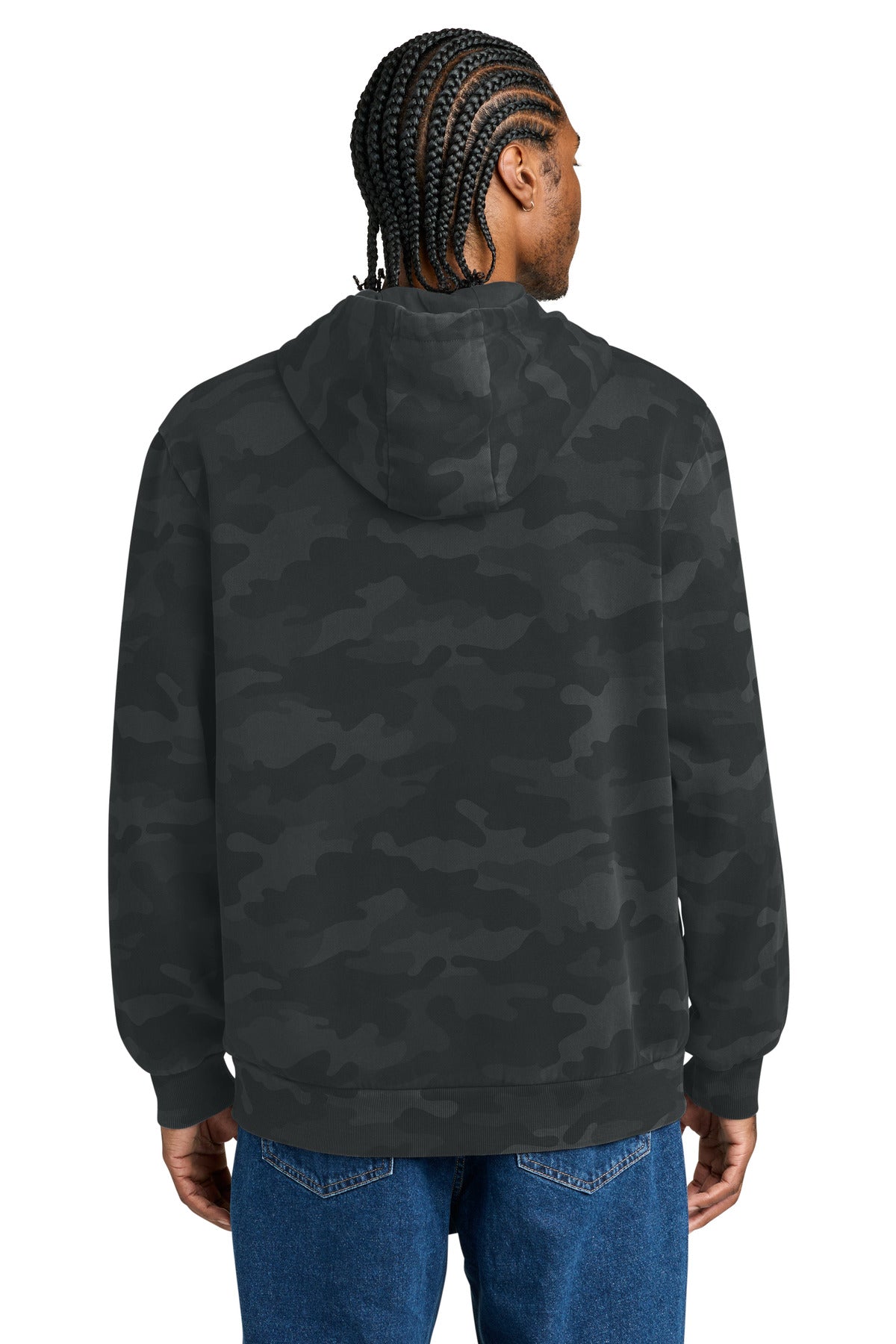Custom Embroidered District Sweatshirts/Fleece in Black