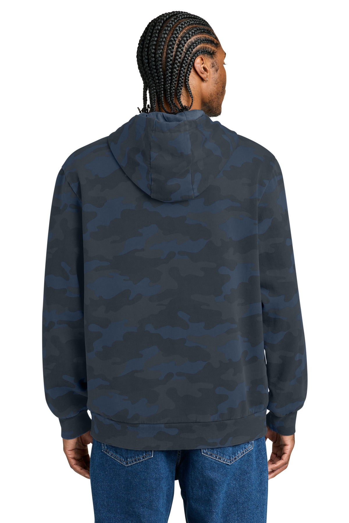 Custom Embroidered District Sweatshirts/Fleece in True Navy