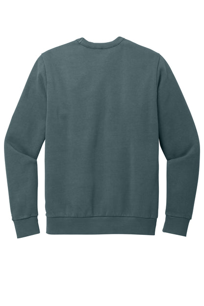 Custom Embroidered District Sweatshirts in Deep Steel Blue