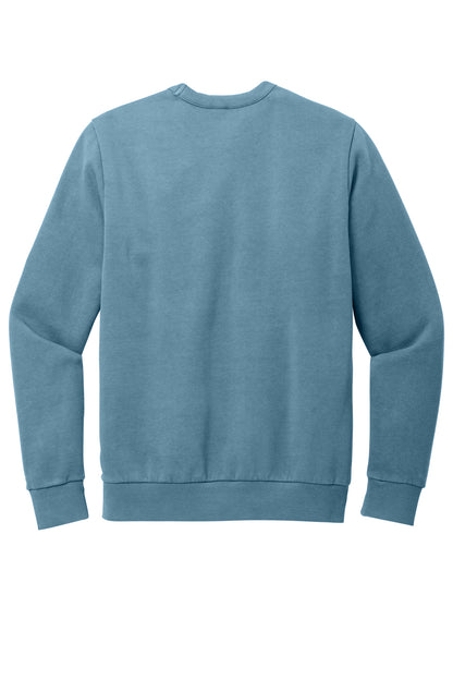 Custom Embroidered District Sweatshirts in Dusk Blue