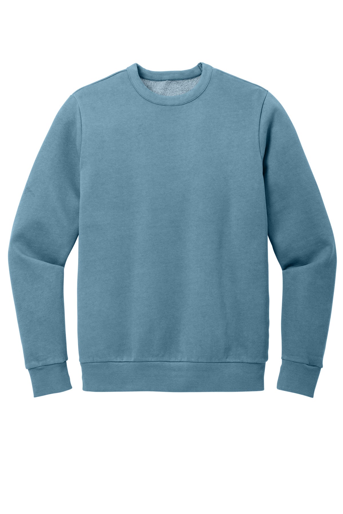 Custom Embroidered District Sweatshirts in Dusk Blue