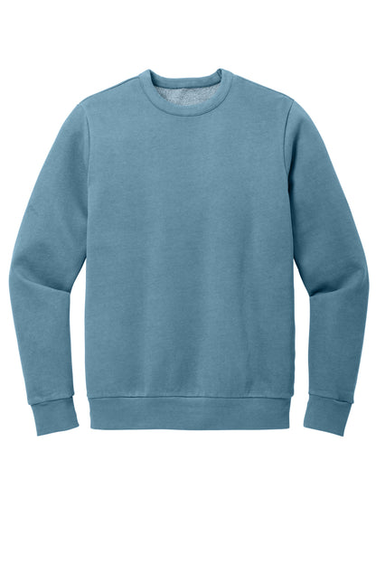 Custom Embroidered District Sweatshirts in Dusk Blue