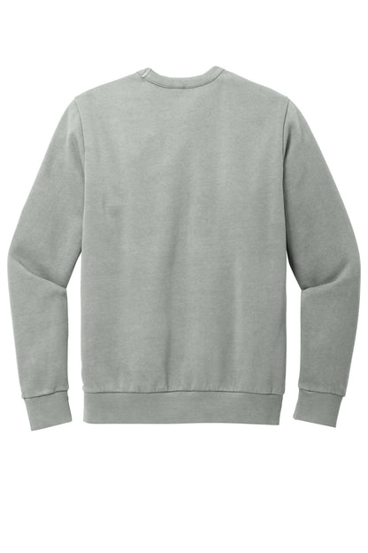 Custom Embroidered District Sweatshirts in Gusty Grey