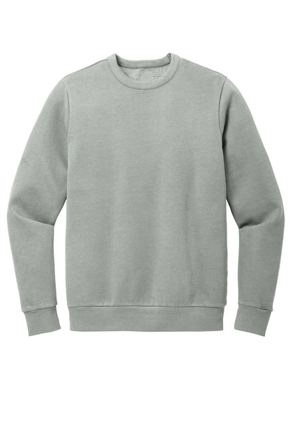 Custom Embroidered District Sweatshirts in Gusty Grey
