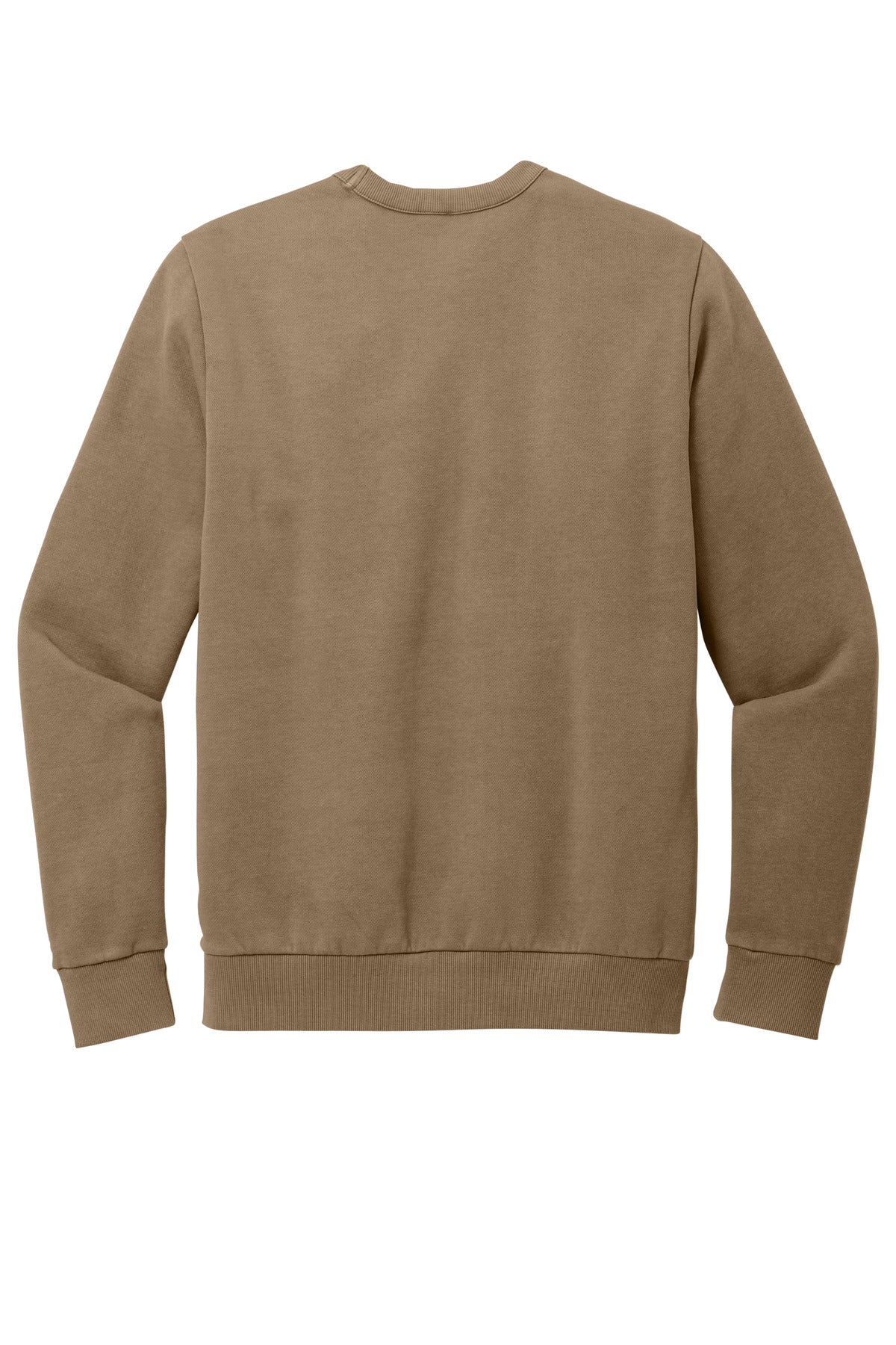 Custom Embroidered District Sweatshirts in Mushroom