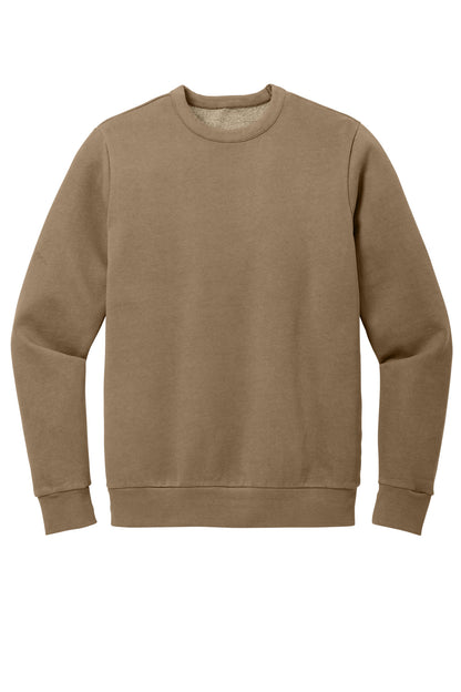 Custom Embroidered District Sweatshirts in Mushroom
