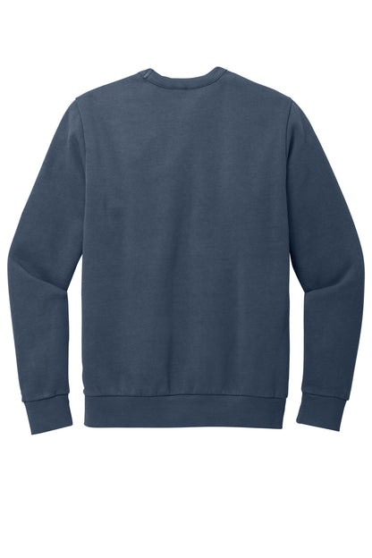 Custom Embroidered District Sweatshirts in True Navy