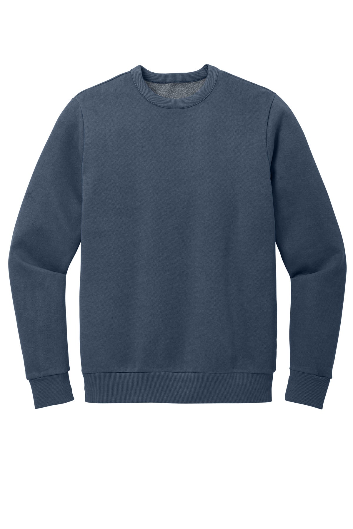 Custom Embroidered District Sweatshirts in True Navy