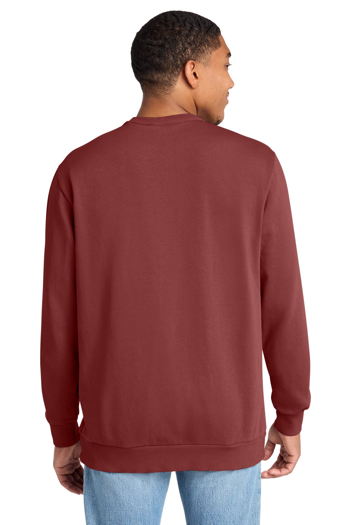 Custom Embroidered District Sweatshirts in Garnet