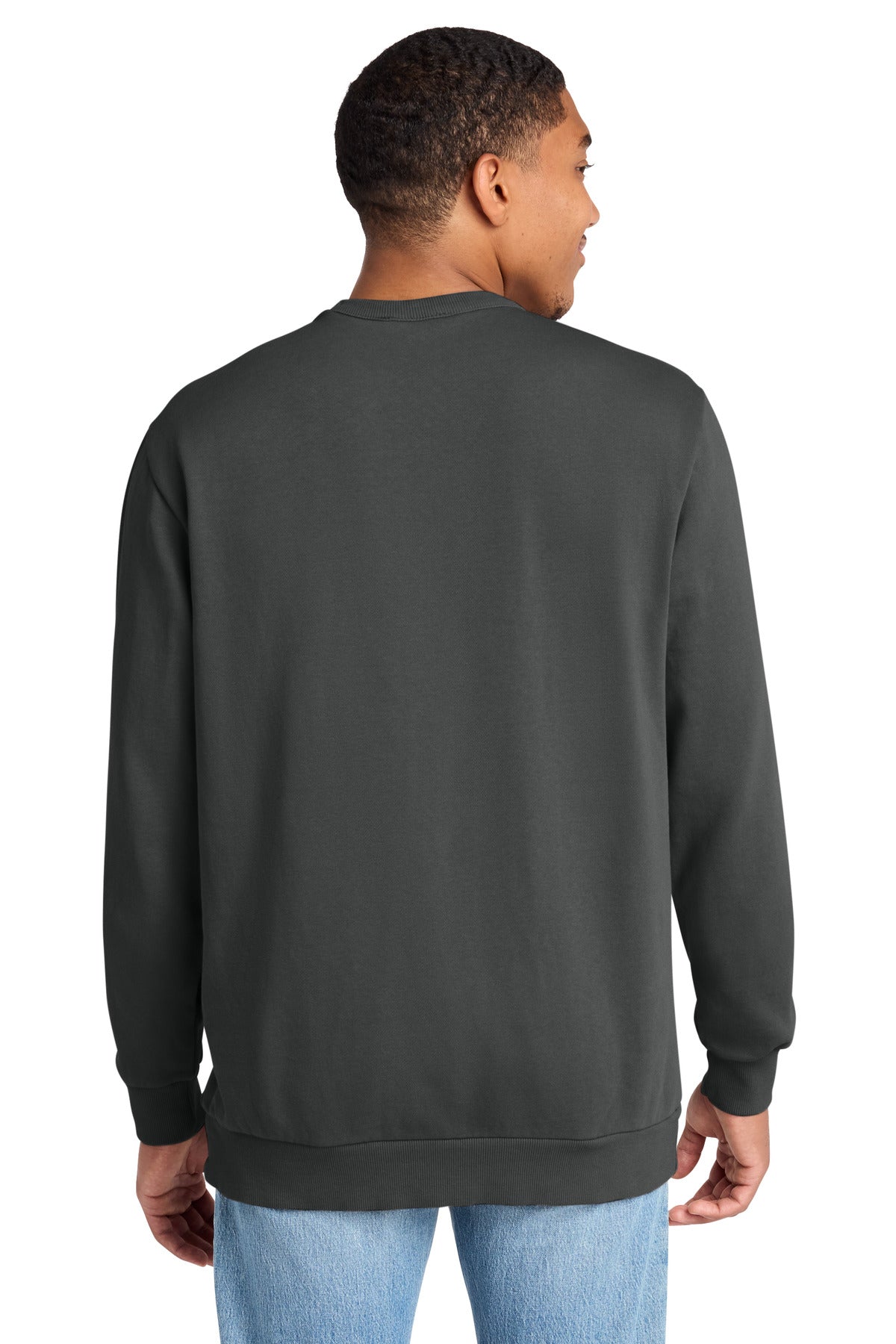 Custom Embroidered District Sweatshirts in Graphite