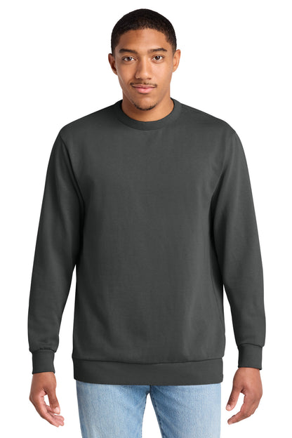 Custom Embroidered District Sweatshirts in Graphite