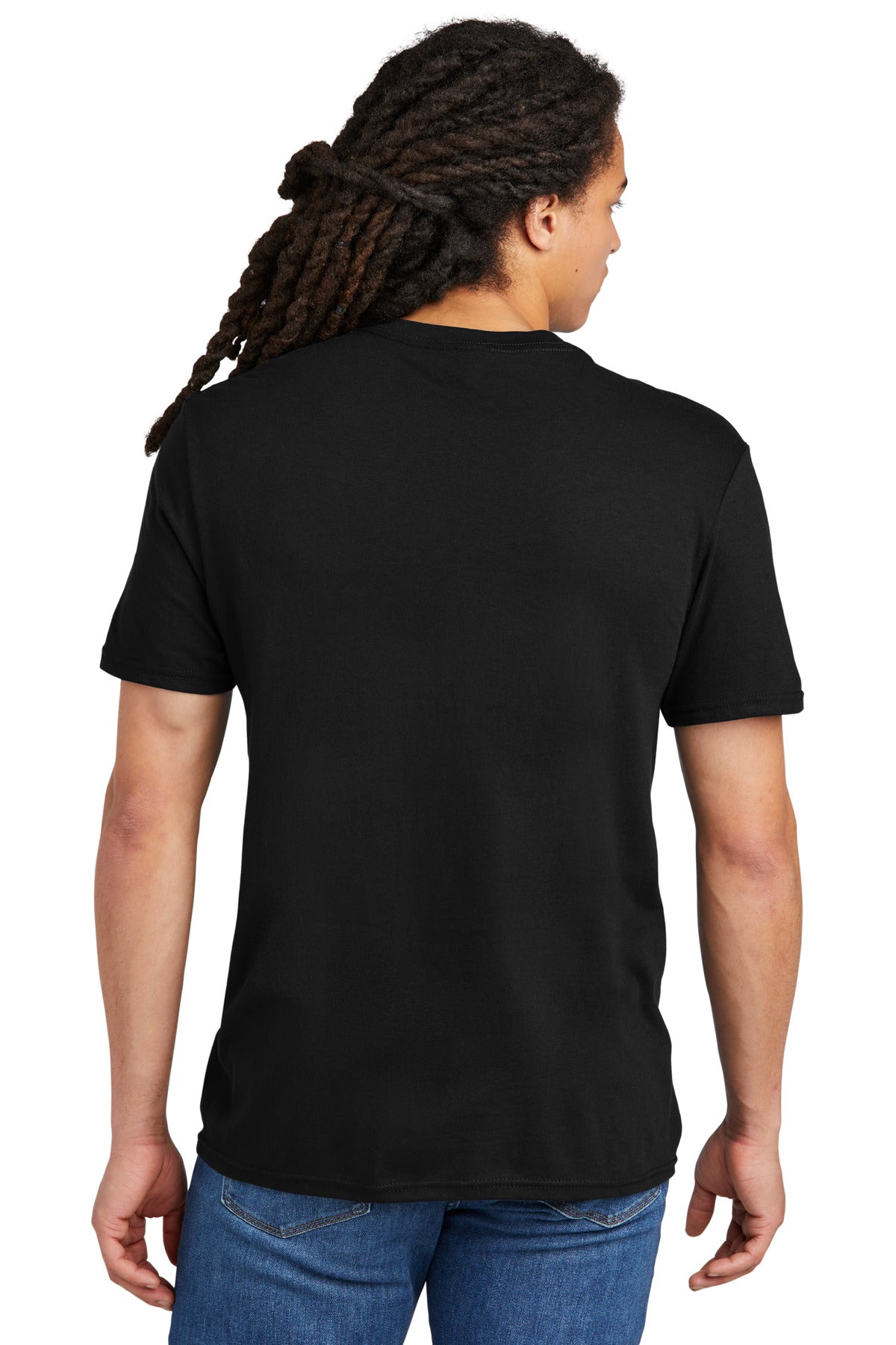 Custom Embroidered District The Concert Tee DT5000,Black