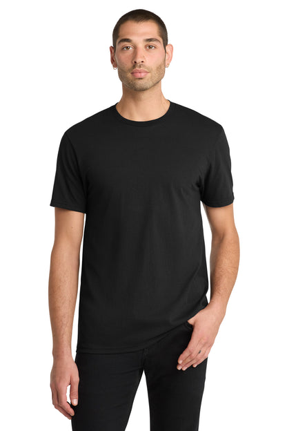Custom Embroidered District T-Shirts  in Black