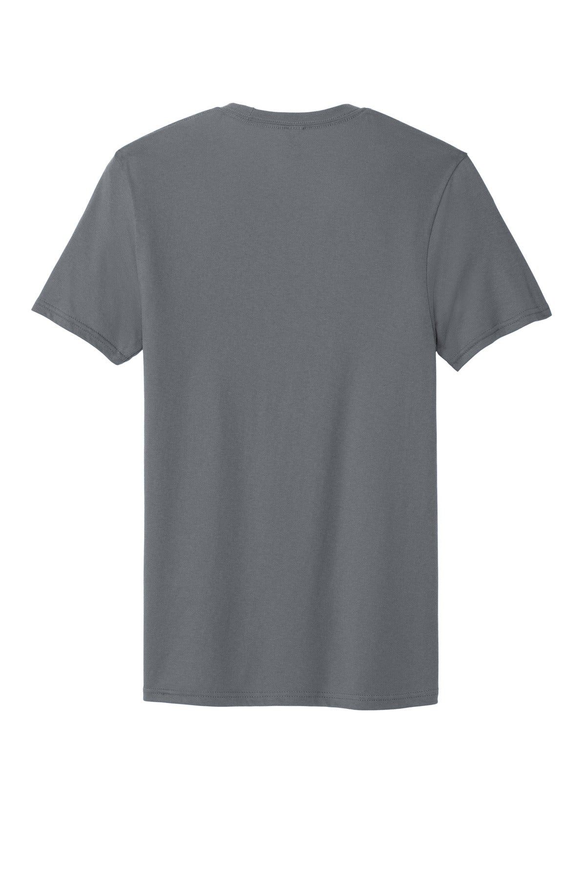 Custom Embroidered District T-Shirts  in Charcoal