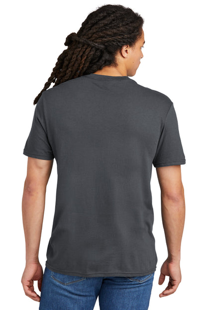 Custom Embroidered District The Concert Tee DT5000,Charcoal
