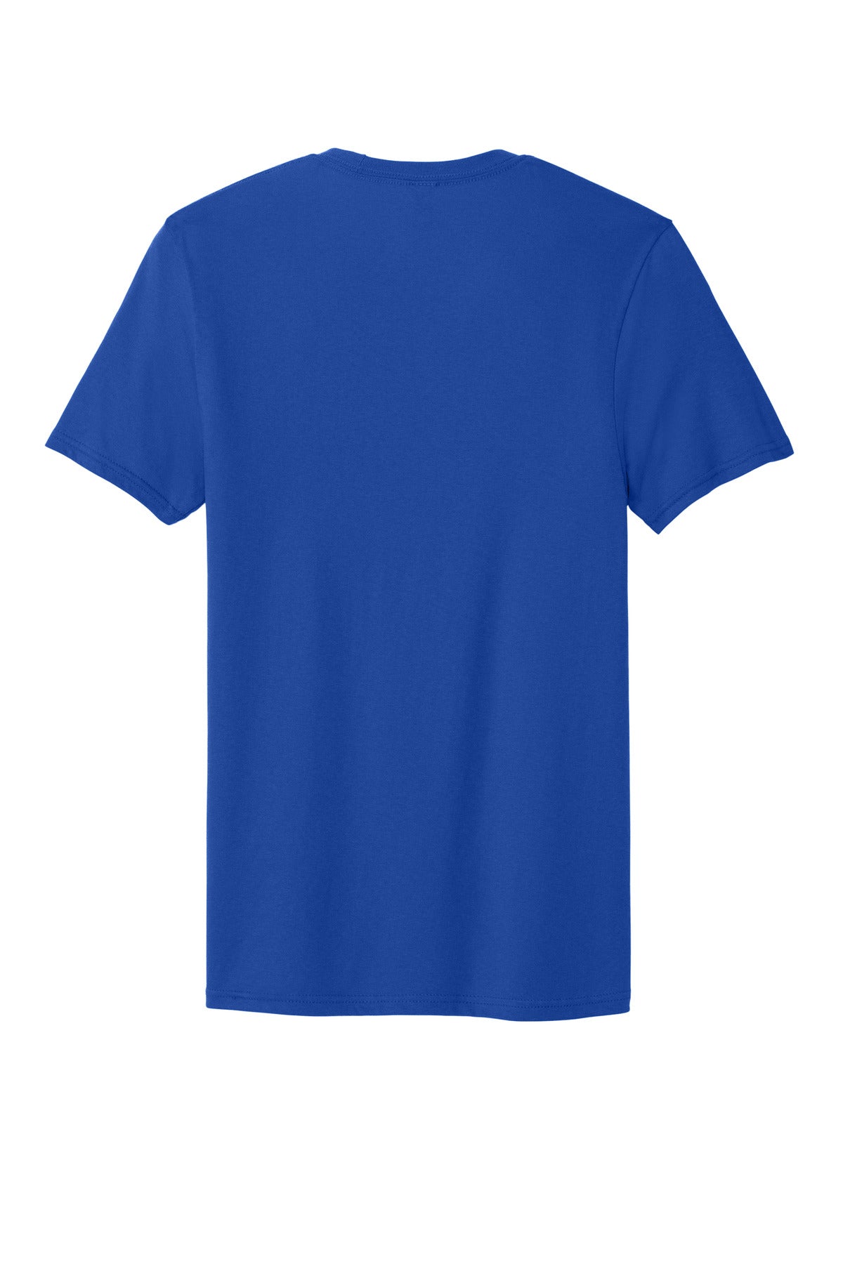 Custom Embroidered District T-Shirts  in Deep Royal
