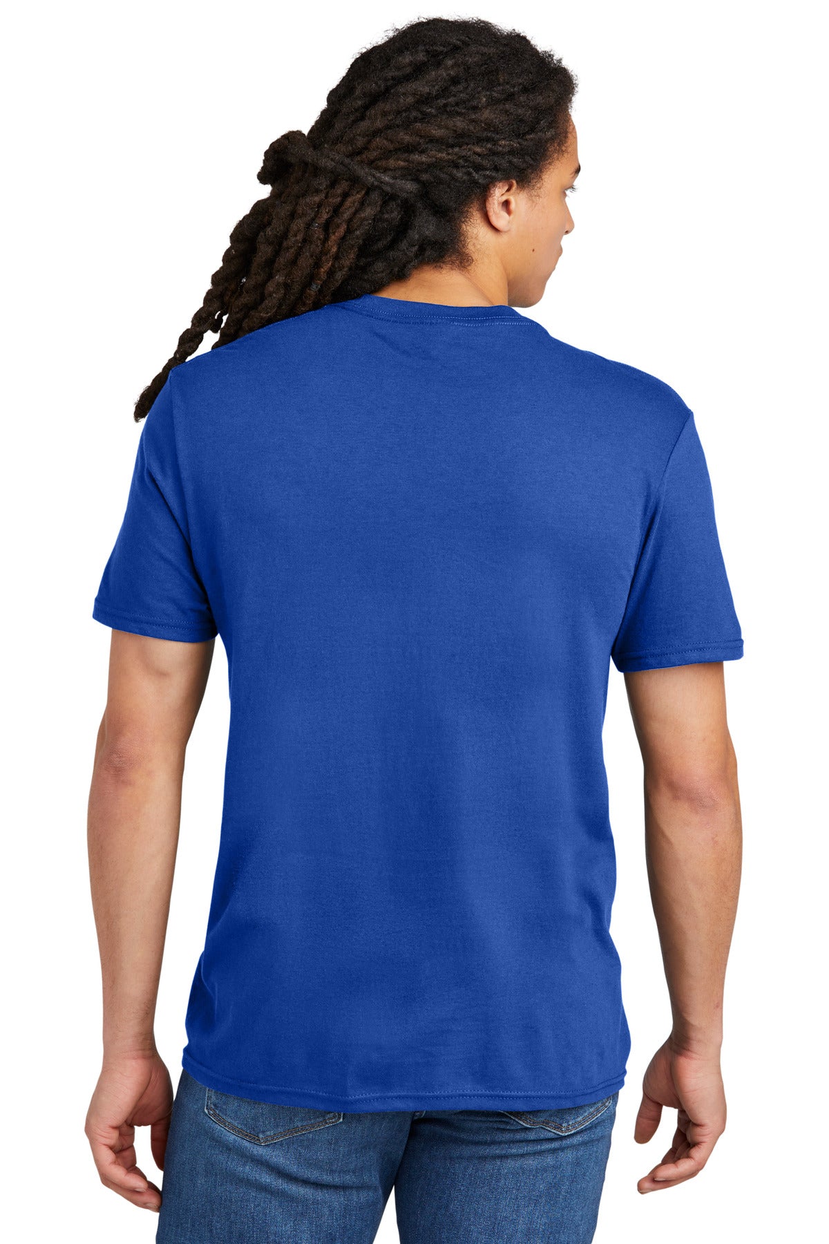 Custom Embroidered District The Concert Tee DT5000,Deep Royal