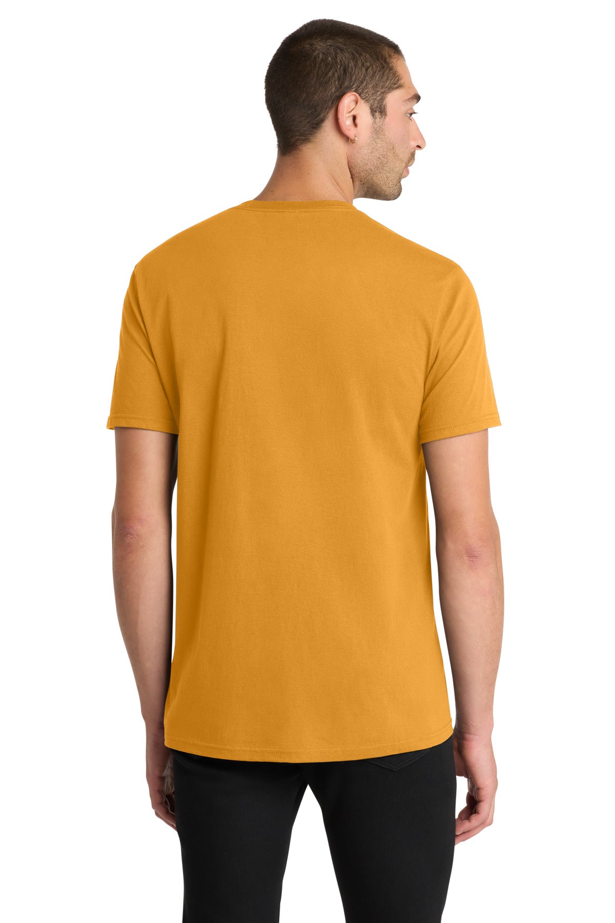 Custom Embroidered District T-Shirts  in Gold