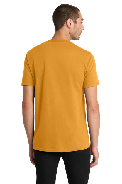 Custom Embroidered District T-Shirts  in Gold