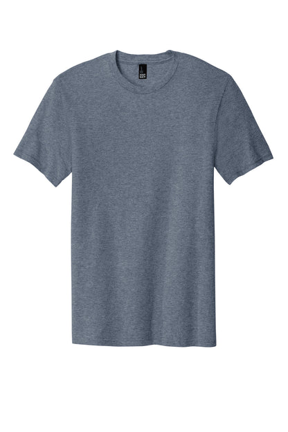 Custom Embroidered District T-Shirts  in Heathered Navy