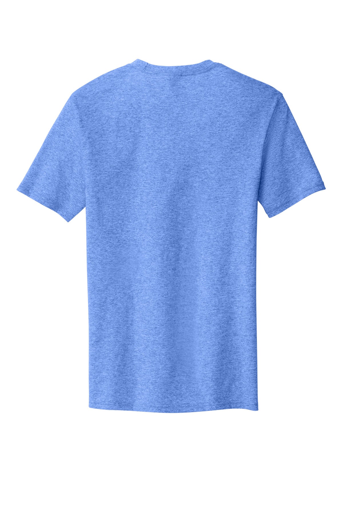 Custom Embroidered District T-Shirts  in Heathered Royal