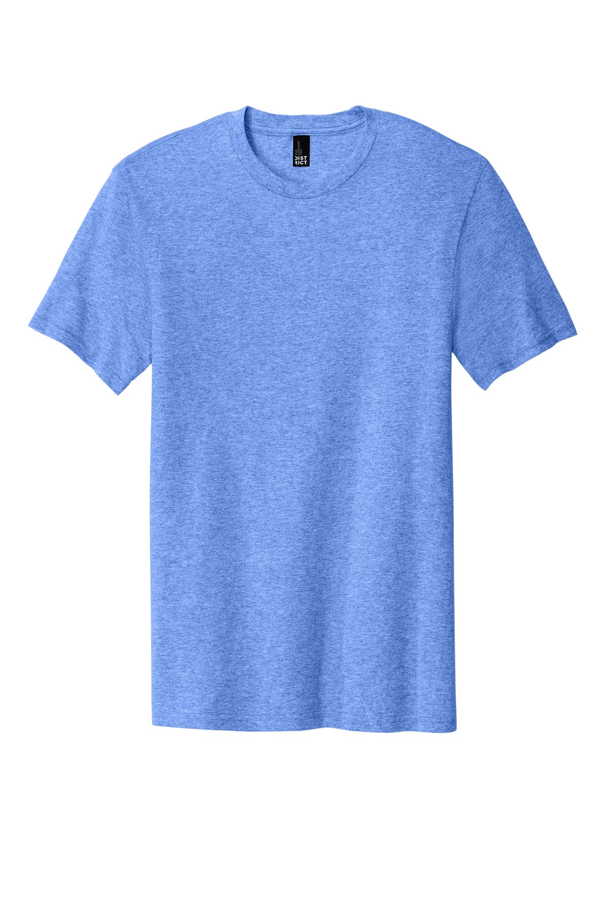 Custom Embroidered District T-Shirts  in Heathered Royal