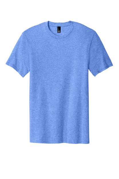 Custom Embroidered District T-Shirts  in Heathered Royal
