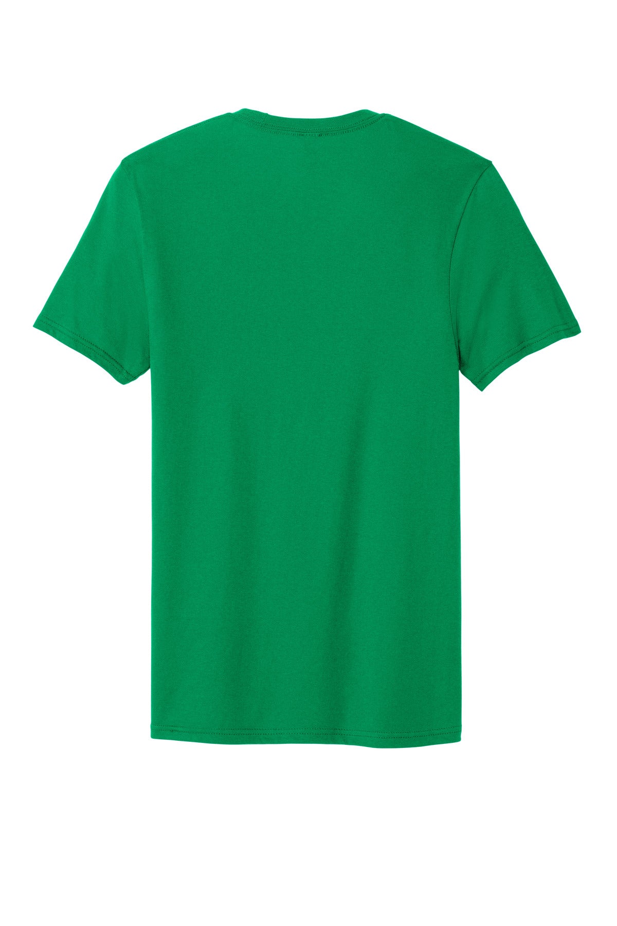 Custom Embroidered District T-Shirts  in Kelly Green