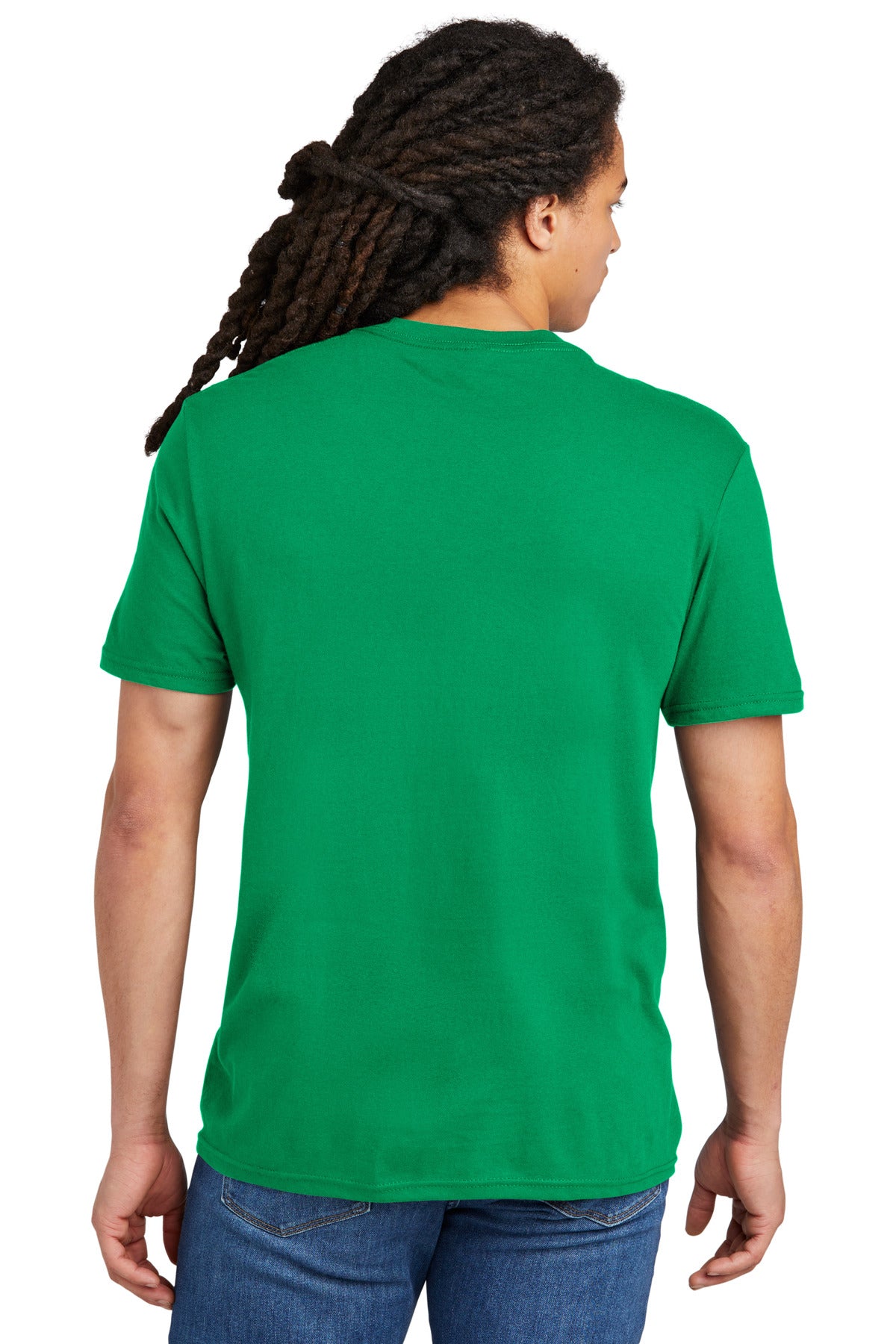 Custom Embroidered District The Concert Tee DT5000,Kelly Green