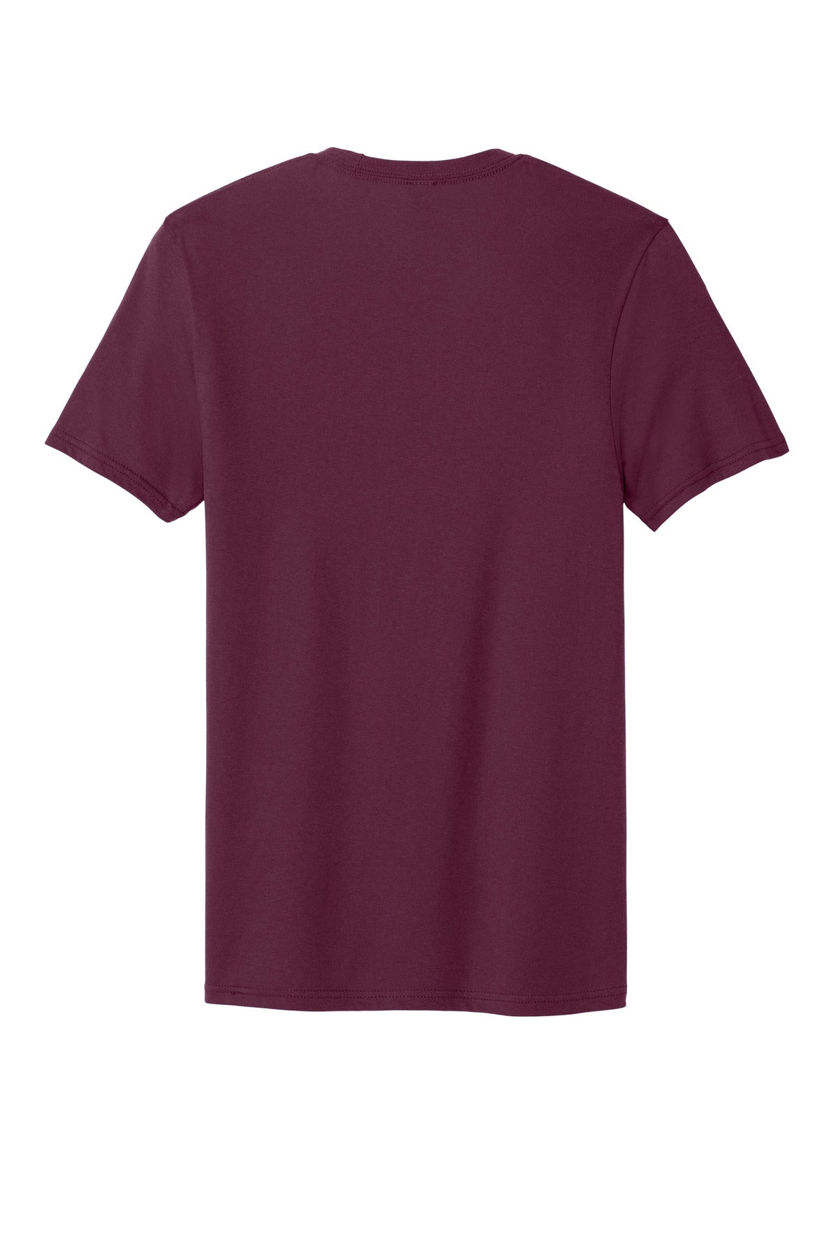 Custom Embroidered District T-Shirts  in Maroon