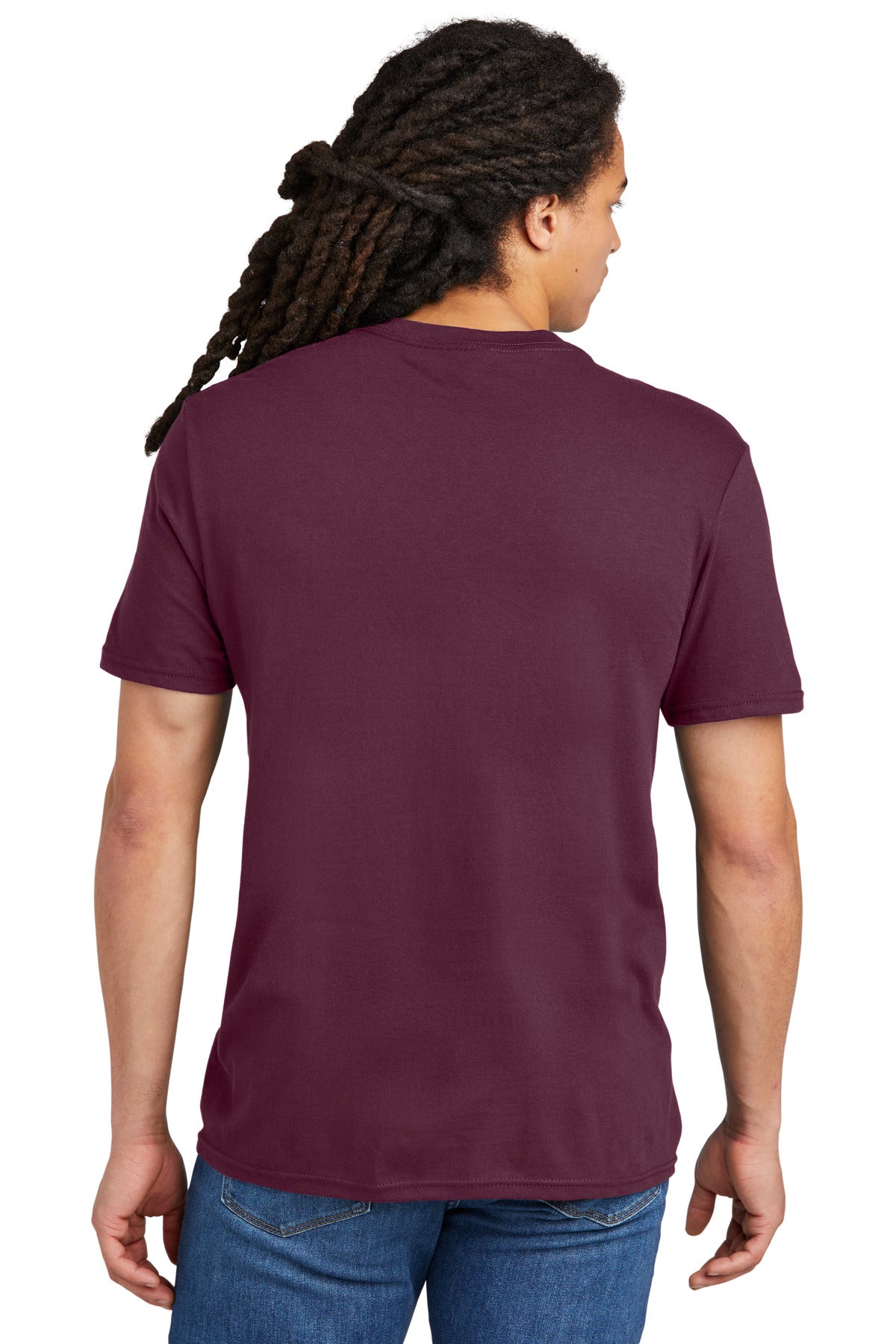 Custom Embroidered District The Concert Tee DT5000,Maroon