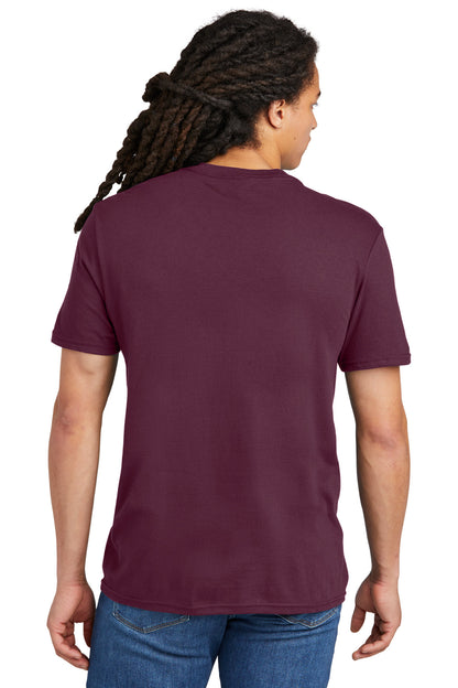 Custom Embroidered District The Concert Tee DT5000,Maroon