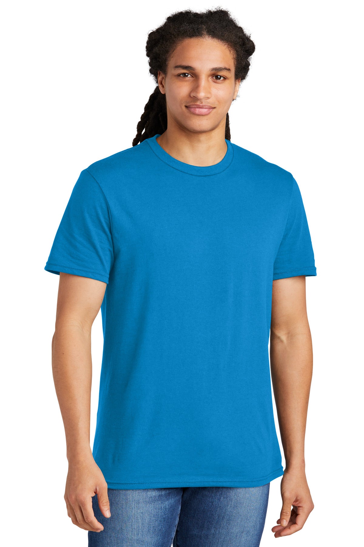 District The Concert Tee DT5000 Neon Blue
