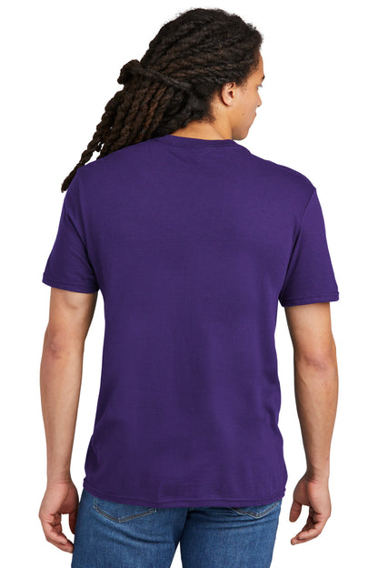 Custom Embroidered District The Concert Tee DT5000,Purple