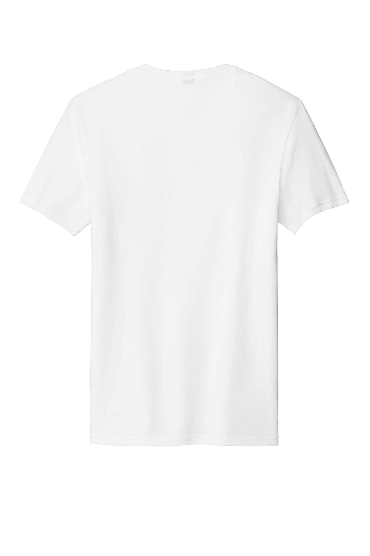 Custom Embroidered District T-Shirts  in White