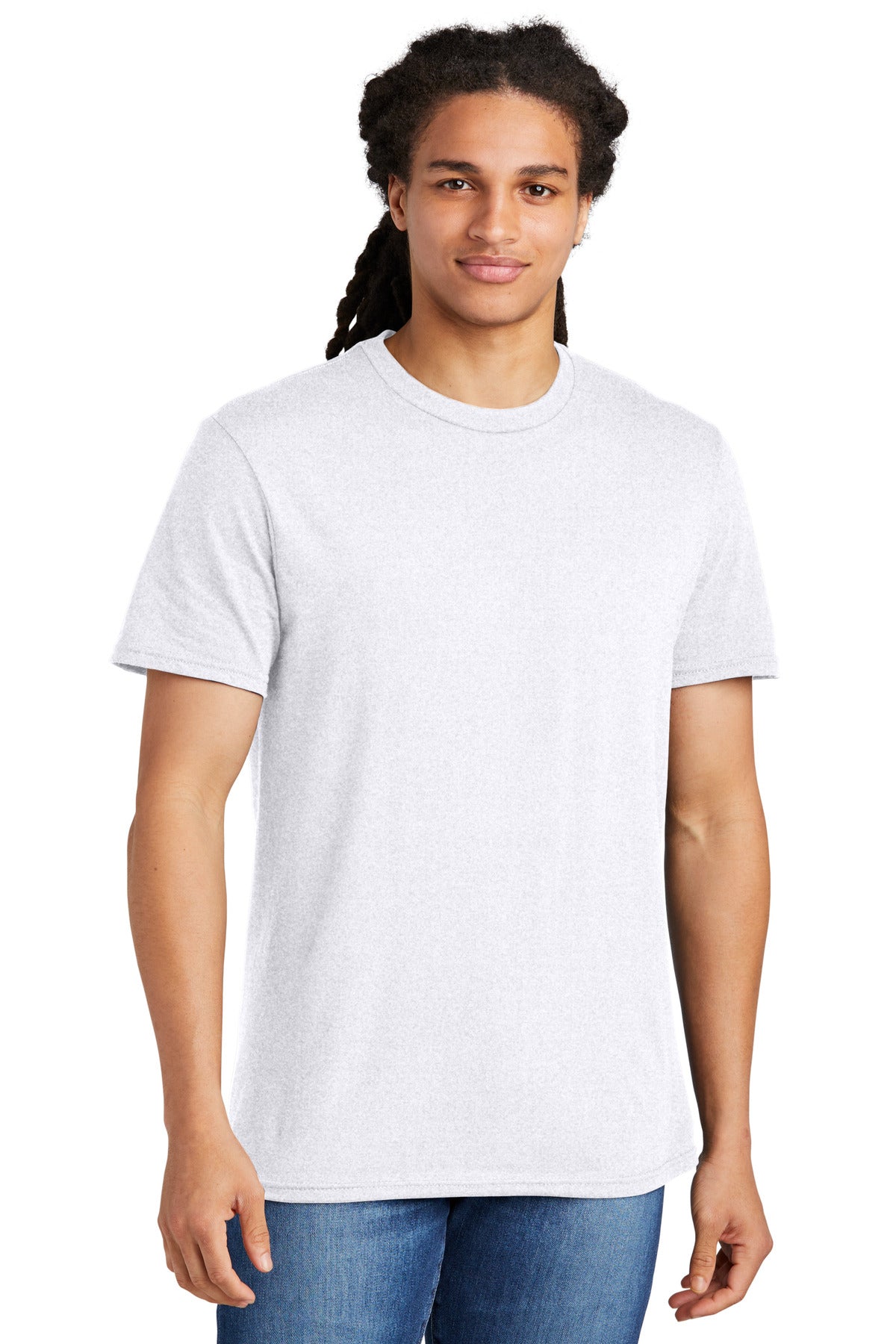 District The Concert Tee DT5000 White Heather
